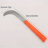 Navaja de Corte, Navaja para Coco, Navaja para Piña, Tijeras de Poda y Deshierbe de Acero Manganeso en Forma de Media Luna para Jardinería