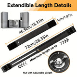 Dos ruedas de goma extendibles para muebles de electrodomésticos, soporte móvil ajustable de lavadora de gran capacidad, soporte de metal para refrigerador, lavadora y secadora, base para estante de platos.