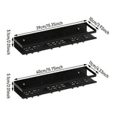 Estante de baño de hierro fundido, estante de almacenamiento de pared para inodoro, instalación fácil sin taladrar, organizador que ahorra espacio para pañuelos, champú, gel de ducha, accesorios de baño.