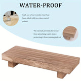 Soporte de Bandeja Pequeña Multicolor de Madera para Baño Estilo Granja, Soporte Decorativo de Tubo de Madera para Jabón en Cocina Adecuado para Tocador, Mostrador, Fregadero, Decoración de Escritorio, Accesorios de Baño