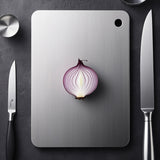 3 piezas de tablas de corte de acero de titanio de doble cara de alta calidad | Tablas de corte de grado alimenticio para cocina, preserva el sabor original sin dañar las cuchillas, adecuadas para cocinas y restaurantes. Se puede lavar en lavavajillas.