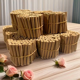 Varas de incienso hechas de especias, sándalo, hierba limón y vainilla, duran 30 minutos, ideales para reuniones familiares, cafés, yoga, meditación y gimnasio. Un gran regalo para el Día de San Valentín y otras festividades