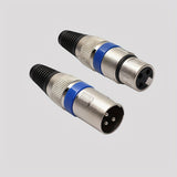 Conectores XLR de 3 pines JYFT, macho a hembra para micrófono de audio, enchufe DMX, compatible con ATX de 20 pines redondo, cable Ethernet categoría 8, sin batería requerida