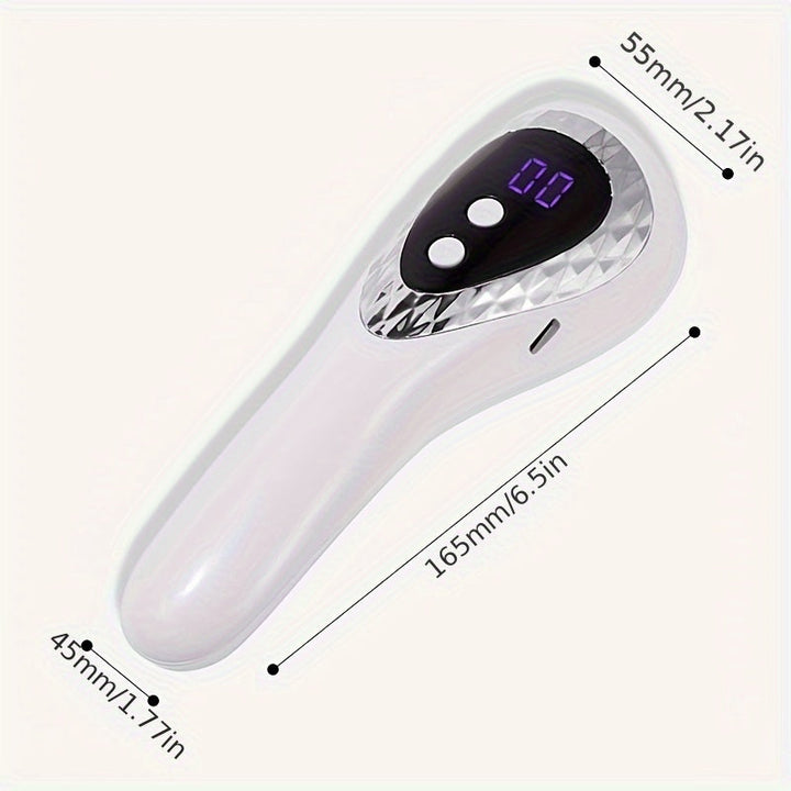 Mini lámpara de gel LED para arte de uñas - 30 segundos de secado rápido con pantalla digital, lámpara de secado de uñas portátil recargable por USB para uso en casa y salón, blanco, lámpara de secado de uñas, equipo de salón, herramienta de belleza mode