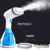 Vaporizador de Ropa de Mano de Alta Potencia, Enchufe US 110-130V - Elegante Azul y Blanco, Diseño Sin Cepillos para Planchar Eficientemente, No Necesita Batería, Plancha Portátil para Ropa