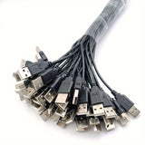 2/5/10pcs Cable de Alimentación USB DIY USB Macho de 2 Pines para Soldar para Luces LED, Ventiladores, Cámaras, Tiras LED, Lámpara de Escritorio