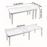 Estante extensible multifuncional de 1 pieza, accesorios de cocina, organizador de especias, tamaño grande, estante de almacenamiento para utensilios de cocina, separador de gabinete, organizador de ollas. Estante de almacenamiento extensible para debajo