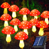8/12pcs Luces Solares de Hongos para Estacas, Luces Solares de Hongos para Jardín Exterior, 8 Modos de Iluminación Luces Solares de Hongos, Adecuadas para Jardín, Patio, Camino de Césped, Boda, Decoración de Fiesta de Navidad