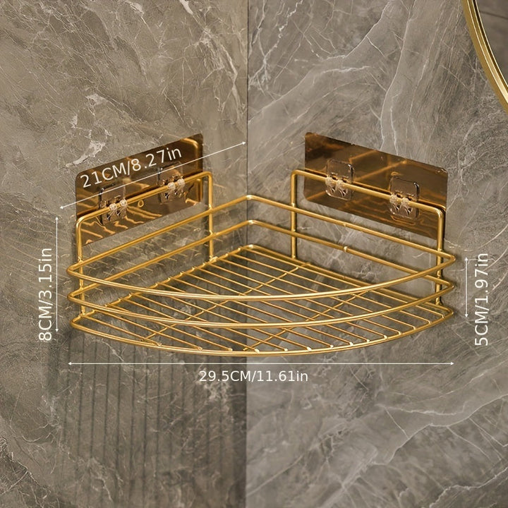 Estante de esquina para el baño, amplio para guardar cosméticos, productos de cuidado de la piel y cepillos de dientes