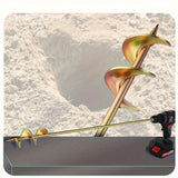 2 Piezas de Broca para Jardinería Resistente - 7.19 Metros, Material Metálico Anticorrosivo Duradero, Diseño Ergonómico en Espiral, Fácil y Eficiente, Ideal para Plantación y Cultivo de Semillas, Imprescindible para Entusiastas del Jardín