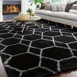 1 alfombra de felpa suave con diseño tie-dye, moderna y lujosa, absorbente, antideslizante, ideal para sala y dormitorio, decoración para el hogar, tapetes