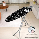 1 Funda de Tabla de Planchar de Alta Resistencia con Diseño de Gato Lindo - Tamaño Completo, Bordes Elásticos y Lavable a Máquina para Accesorios de Lavandería (Tabla no Incluida), 2D Plana