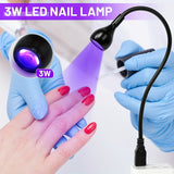Lámpara de uñas con cable USB, secador de uñas, ideal para estilismo de uñas y proyectos DIY.