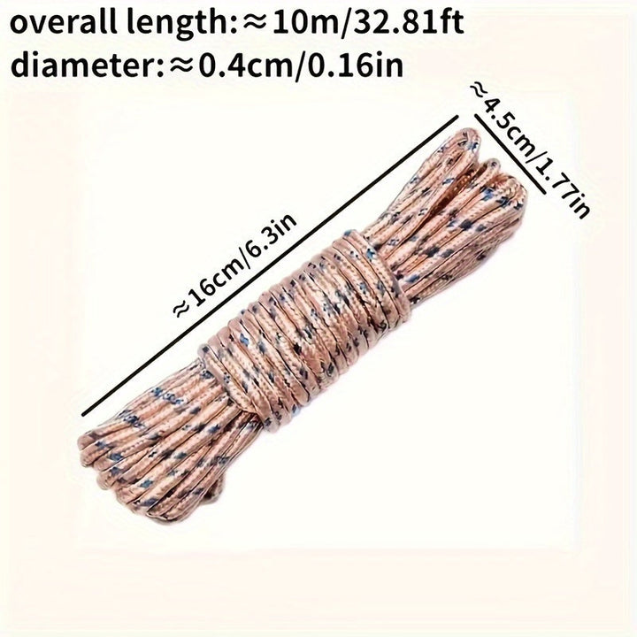 1 pieza de cuerda de nailon suave para tender ropa y edredones al aire libre, 5.0/10.0 metros, ideal para atar artículos
