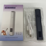 Secador de uñas LED PETECH de secado rápido - Herramienta de gel de curado rápido, portátil y eficiente en energía, recargable por USB, batería de litio, sin fragancia - Ideal para manicuras y pedicuras, accesorios de arte de uñas