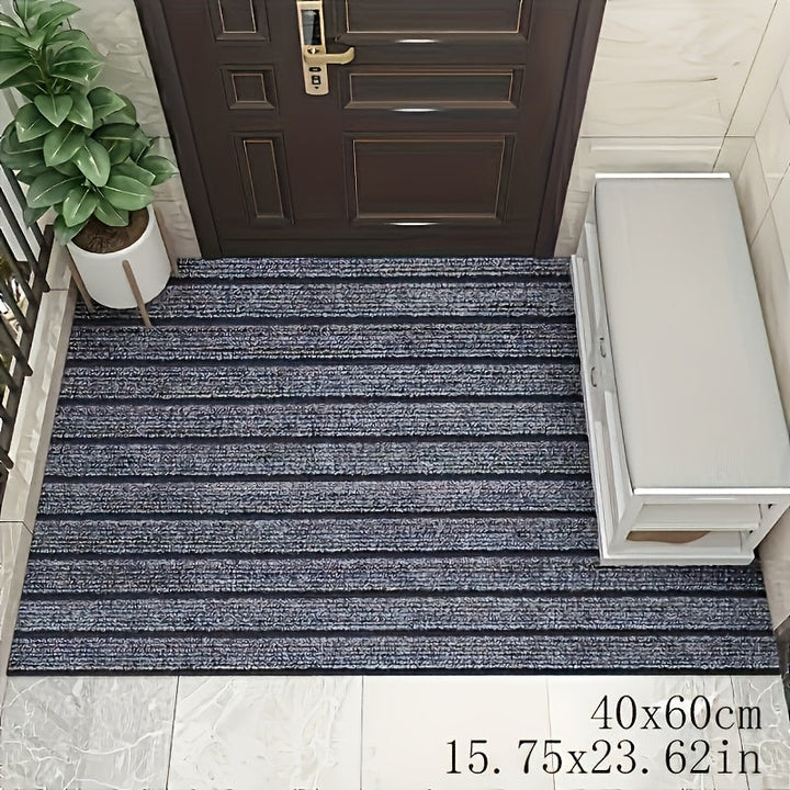 Alfombra de entrada antideslizante con 7 franjas, resistente y fácil de limpiar, para hogar, cocina y baño, rectangular, lavable, regalo ideal para Halloween y Navidad, alfombra de baño|alfombra a rayas|alfombra de poliéster, felpudo para baño
