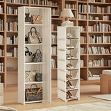 2 piezas Conjunto grande de combinación, estantería de almacenamiento portátil ensamblada, estantería de bolsos coincidente para izquierda y derecha, estantería de almacenamiento de artículos