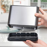 1 pieza, soporte de cubiertos de acero inoxidable - Resistente a la herrumbre, duradero, compartimentos independientes para tenedores, cuchillos, cucharas y palillos - Organizador de utensilios de cocina moderno, ideal para regalos, estante de cocina