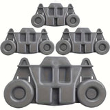 4/6/8 piezas de accesorios para rodillos de lavavajillas, resistentes al desgaste y duraderos, rodadura suave, instalación fácil, buena capacidad de carga y gran adaptabilidad