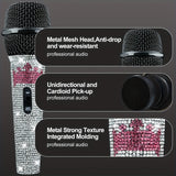 Micrófono de diafragma pequeño Heikuding 5M/3M, Blanco, Soporte, Clip, Conector XLR, Patrón de polaridad unidireccional, Sin carga, Sin batería