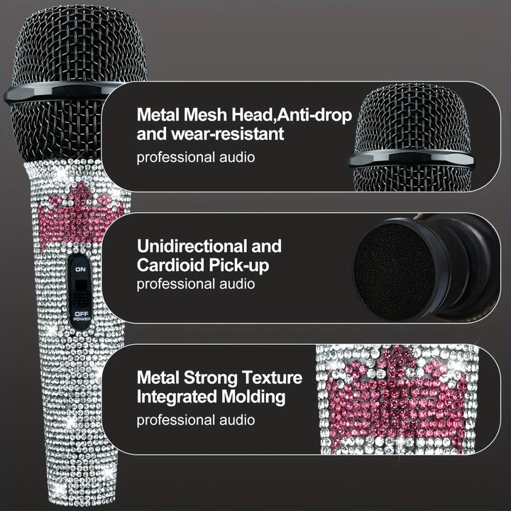 Micrófono de diafragma pequeño Heikuding 5M/3M, Blanco, Soporte, Clip, Conector XLR, Patrón de polaridad unidireccional, Sin carga, Sin batería