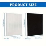 Filtro C545 para Winix C545 Filtro S, 2 Filtros True HEPA + 8 Filtros de Carbón Activado Número de Pieza 1712-0096-00 y 2522-0058-00