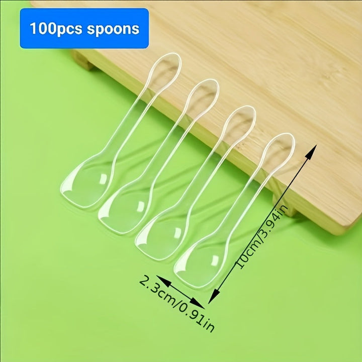 100 piezas/50 piezas tazas mini para postres, ideales para cucharitas de postre, tazas reutilizables, vajilla para bocadillos, perfectas para diversas ocasiones: cumpleaños, asados, bodas, cenas, ceremonias para adultos, San Valentín, Pascua