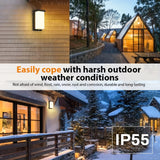 Luz LED para pared exterior, 85-265V, lámpara para porche, balcón o jardín