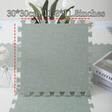 20 piezas de alfombras de espuma creativas, cuadrados de felpa con bordes para habitación, cama, dormitorio, sala, sofá, protección de piso en oficina, decoración, práctica de yoga, DIY, lavables, antideslizantes