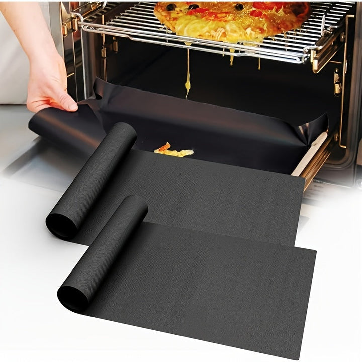 2 piezas de Revestimientos para Horno Antiadherentes Extra Gruesos de 33.02*39.98 cm - Alfombrillas Fáciles de Limpiar para Uso en Restaurantes con Eléctrico, Gas y Parrilla