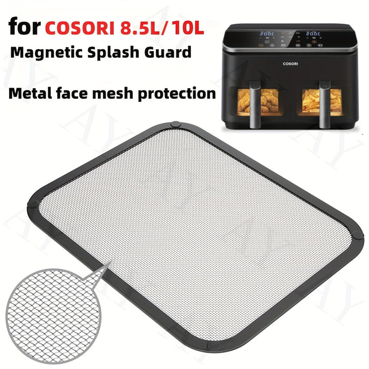 1/2pcs Protector Reutilizable de Metal para Freidora de Aire COSORI 8.5/10L, Patrón de Rejilla Magnética, Resistente al Calor, Evita Salpicaduras de Aceite, Accesorios para Air Fryer