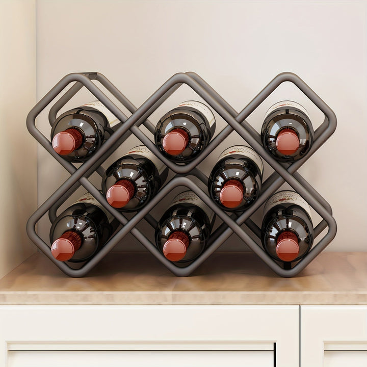 Soporte para Vino Soporte para Vino Tinto Soporte de Almacenamiento Soporte de Exhibición Soporte para Botellas de Vino en Casa Soporte para Vino con Luz de Lujo Adornos de Exhibición de Alta Gama