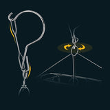 Estante de secado de calcetines de acero inoxidable con 20/30/40 clips, gancho giratorio a prueba de viento para calcetines, sujetadores, ropa interior y accesorios de lavandería, tendederos