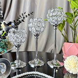 Juego de 3 Portavelas de Cristal Antiviento - Perfecto para Navidad, Cenas de Halloween y Decoraciones de Boda, Accesorios Ideales para Exhibición en Mesa y Fiestas (Velitas No Incluidas), Mejor para el Día de Acción de Gracias