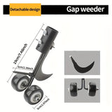 1 pieza, herramienta de desmalezamiento de intersticios multiusos, rodillo de desmalezamiento de jardín de metal de alta resistencia, desmalezador de escaleras sin doblar, desmalezamiento eficiente por rodado para espacios al aire libre
