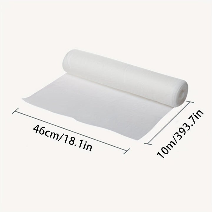 1 Rollo (10m/33ft) - Papel Filtrante de Grasa y Humo Resistente para Extractores de Cocina, Horno, Calderas, Maquinaria Industrial - Antigrasa, Fácil Limpieza, Impermeable - Compatible con Uso Residencial/Comercial, Mejora del Rendimiento del Motor, Dise