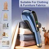 Eliminador de vello de ropa lavable recargable, eliminador de vello de suéter, eliminador de vello de suéter portátil eléctrico, afeitadora de bolas adecuada para ropa y muebles, azul