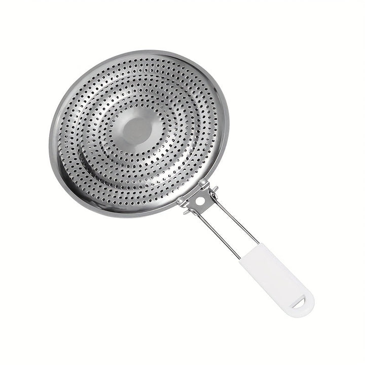 Soporte para Ollas de Acero Inoxidable Duradero de 1 Pieza - Doble Capa, Estante de Almacenamiento Térmico para Sartenes y Tapas, con Diseño de Tubo Redondo Engrosado, Ideal para la Organización de Utensilios de Cocina, Estante para Ollas de Cocina