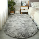 Una Alfombra Ovalada de Lujo Súper Suave - Lavable a Máquina, Antideslizante, Tapete de Peluche, Adecuado para Dormitorio, Sala de Estar y Decoración del Hogar, Ligero y Fácil de Limpiar, Regalo Ideal para Navidad, Halloween, Acción de Gracias