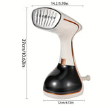 Plancha de mano portátil estilo US, ideal para uso en casa y al aire libre, plancha de viaje con cabezal de cepillo desmontable, 3 velocidades ajustables, planchado plano y colgado, resistente a arrugas