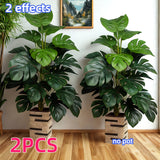 1pc Bambú Artificial de Hoja Verde Extra Larga - Decoración para Interior/Exterior de Fácil Mantenimiento, Ideal para Hogar, Oficina o Jardín - Planta Falsa de Plástico Duradera, Regalo Perfecto para Inauguraciones o Navidad, Estructura Resistente, Esenc