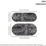 1pc Alfombra Ovalada de Peluche Suave y Lujosa - Antideslizante, Lavable a Mano, Duradera de Fibra de Poliéster, Perfecta para Dormitorio y Sala de Estar, Ideal para Mesa de Café y Decoración de Entrada, Elegante en Blanco