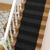 Alfombra antideslizante con acolchado para escaleras y pisos - Lavable a máquina, poliéster tejido, respaldo de PVC, sólido y rayado, pelo bajo, Navidad y Halloween, hecha a máquina - 60.96x182.88cm / 60.96x365.76cm Opciones