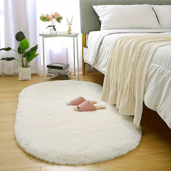 1 pieza, alfombra suave y esponjosa para sala, tapete peludo para dormitorio, alfombras decorativas para el hogar, linda alfombra de lujo antideslizante y lavable a máquina, decoración para el hogar