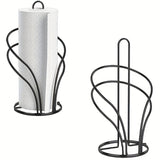 Soporte para rollos de papel de cocina y baño, base pesada, soporte de papel de pie para mostrador