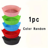 Forros de horno de aire de silicona, reutilizables y antiadherentes, fáciles de limpiar, forros de olla versátiles para freidoras de aire, hornos, microondas, herramientas de cocina ideales para hornear y cocinar, con el regalo perfecto para cocineros en