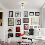 1 pza. Lámpara colgante de globo de latón dorado de estilo Mid-Century Modern, 1 luz, accesorio de techo de cristal transparente para cocina, sala de estar, pasillo, accesorio de iluminación para el hogar.