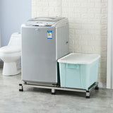 1 estante de almacenamiento de acero inoxidable, estante de plantas de metal cuadrado, soporte de bandeja para macetas, adecuado para plantas en macetas, tanques de peces, lavadoras, refrigeradores, electrodomésticos, bridas de cocina y baño.