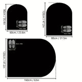 Alfombra duradera para silla de estudio con arco simple, para computadora, hogar, dormitorio o tocador, suave y aislante de sonido