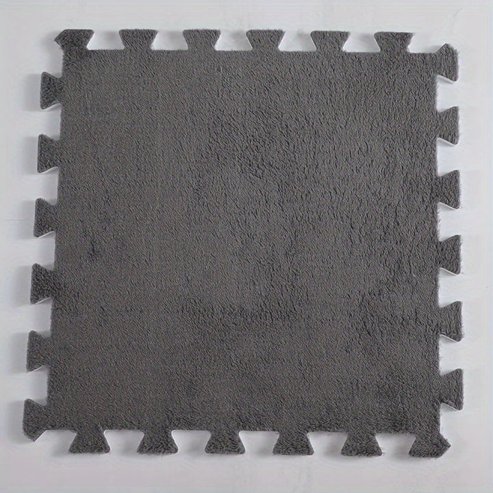 24 Piezas de Alfombrillas Entrelazadas - Personalizables en Blanco y , Antideslizantes con Acolchado, Fáciles de Limpiar, para Sala, Dormitorio, Oficina o Cafetería - Solución de Cubierta Grande, Tapetes para el Hogar, Decoración Moderna, Lavable a Máqui